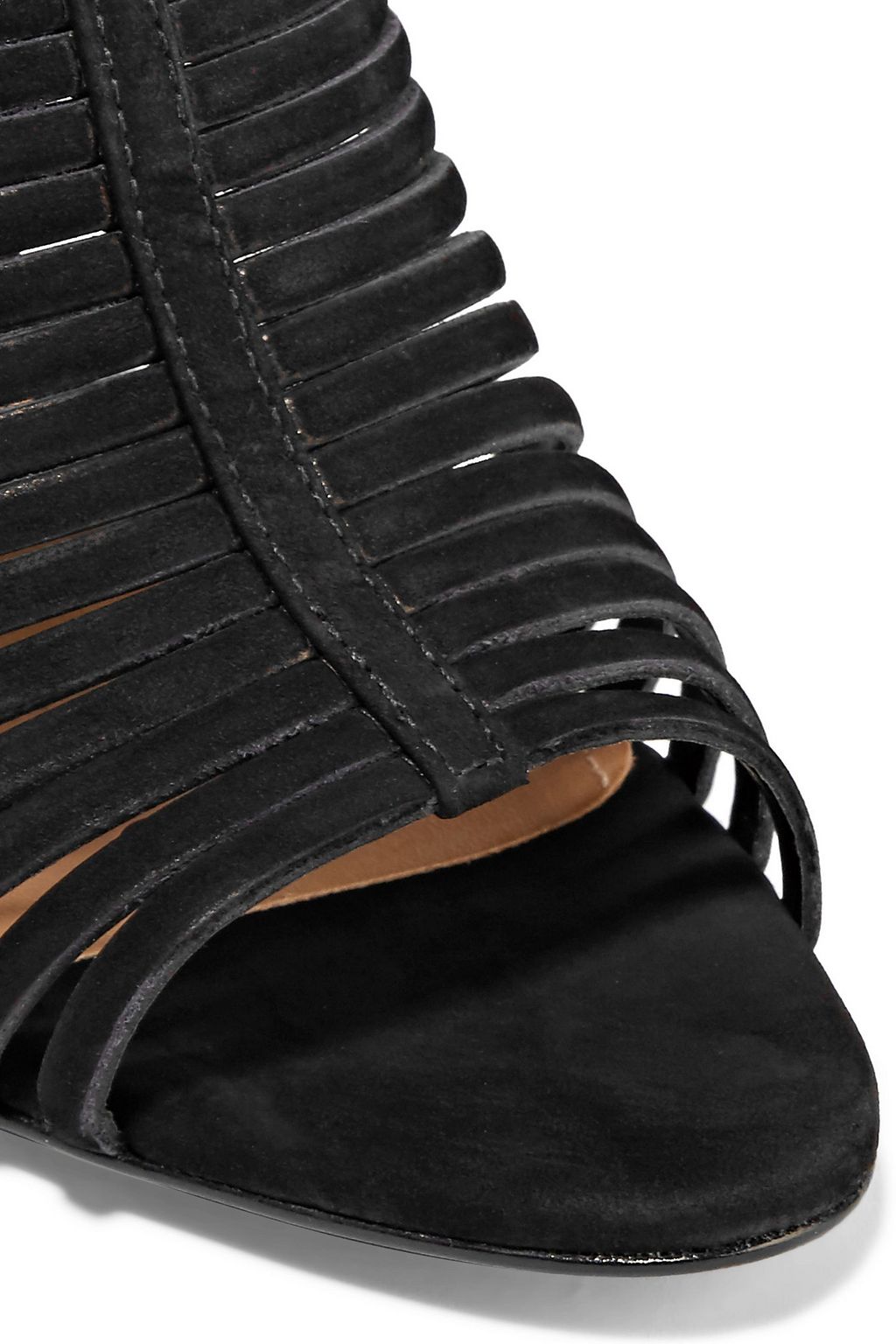 SCHUTZ Veronika cutout suede mules