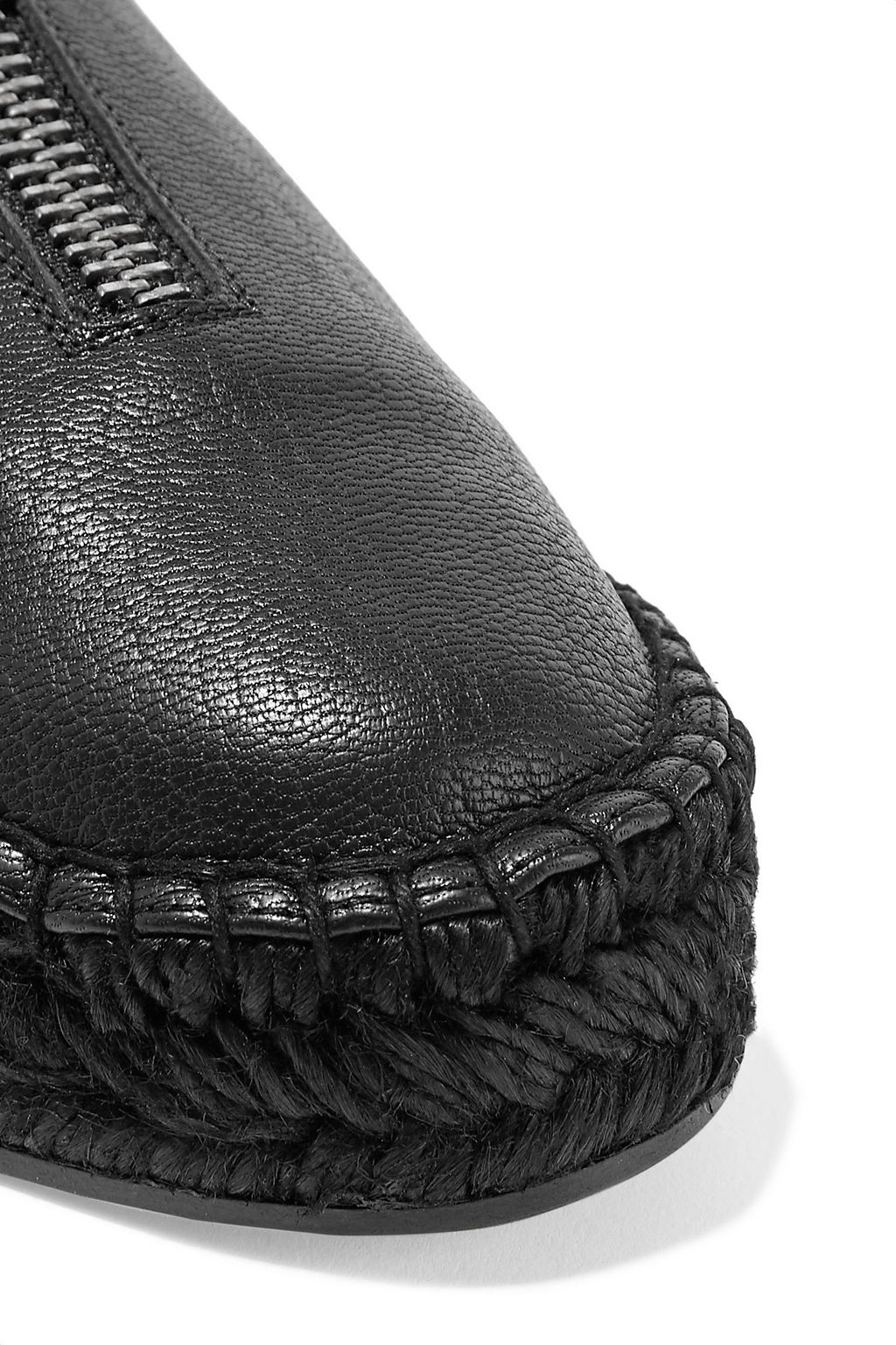 ALEXANDER WANG Devon leather espadrilles