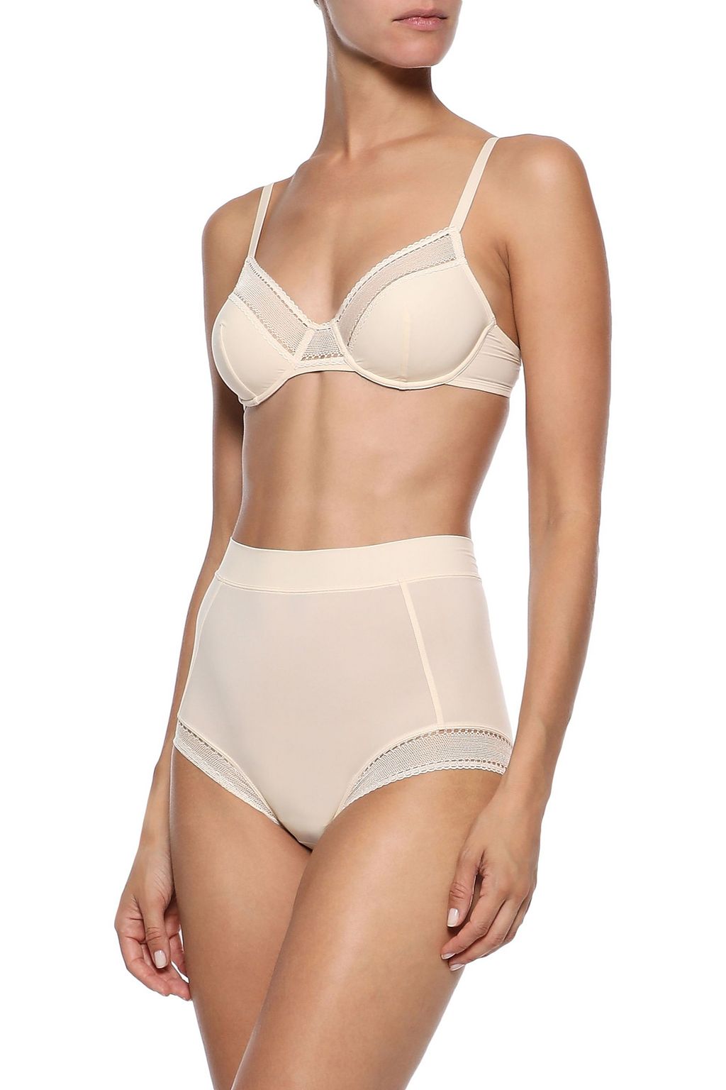 ERES Peau d'Ange Soyeuse mesh-trimmed stretch-jersey underwired soft-cup bra