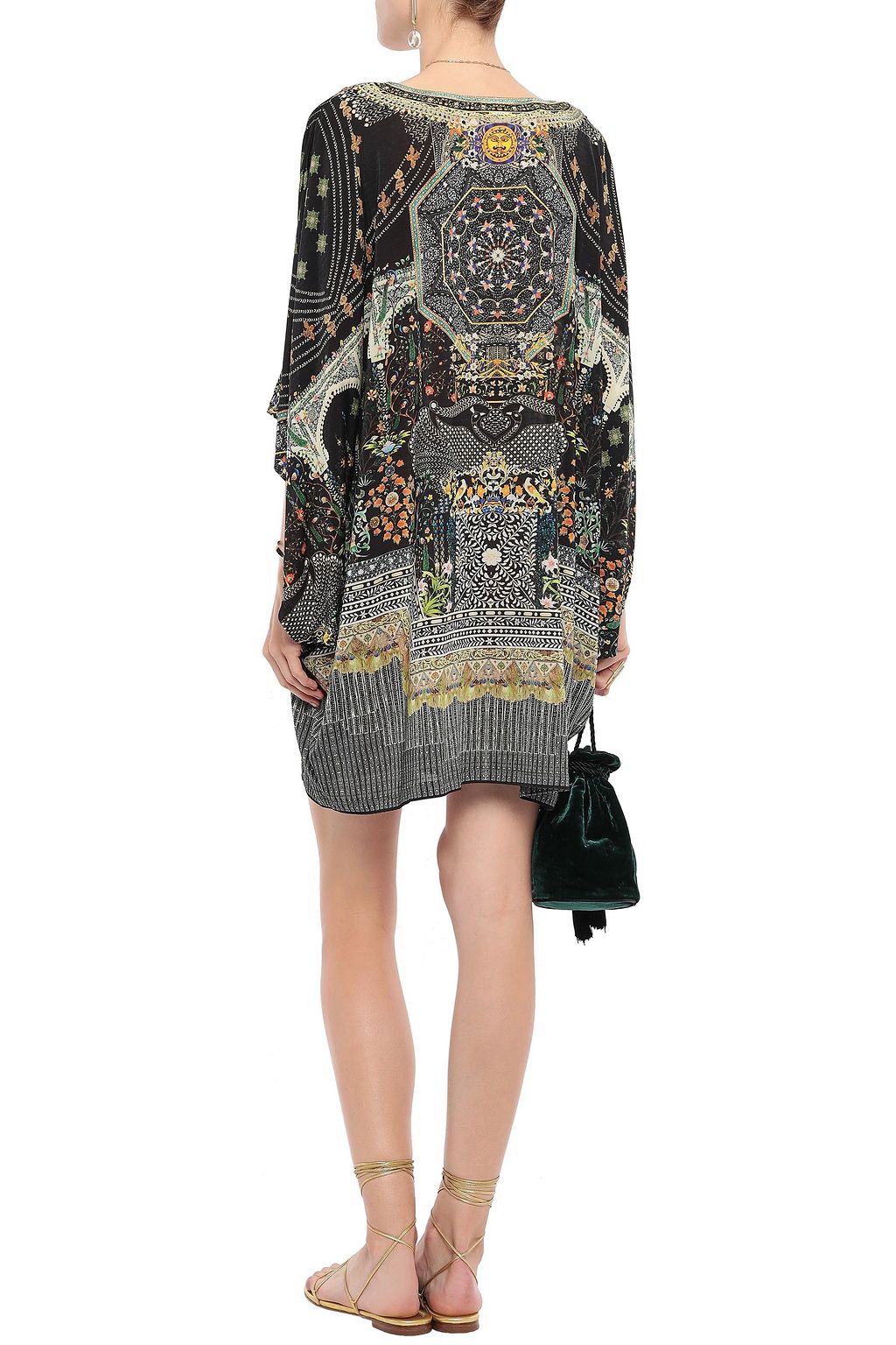 CAMILLA Behind Closed Doors embellished stretch-jersey kaftan