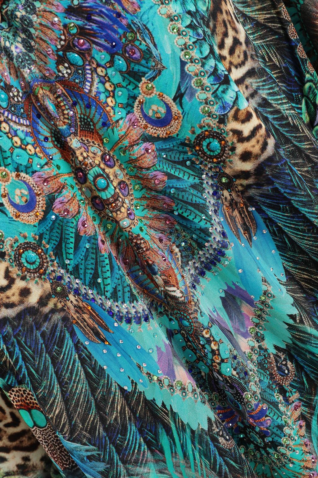 CAMILLA Behind Closed Doors embellished stretch-jersey kaftan