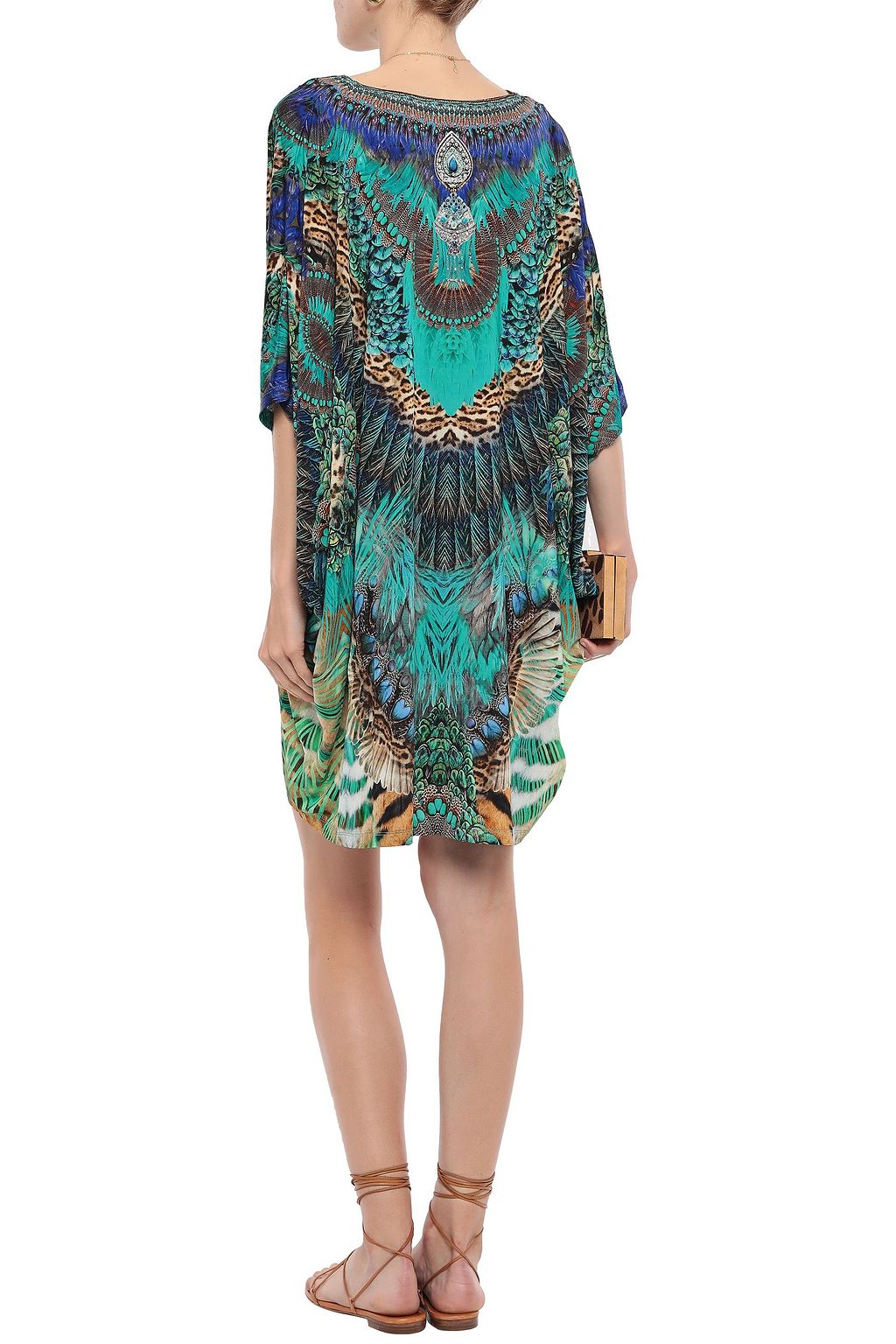 CAMILLA Behind Closed Doors embellished stretch-jersey kaftan