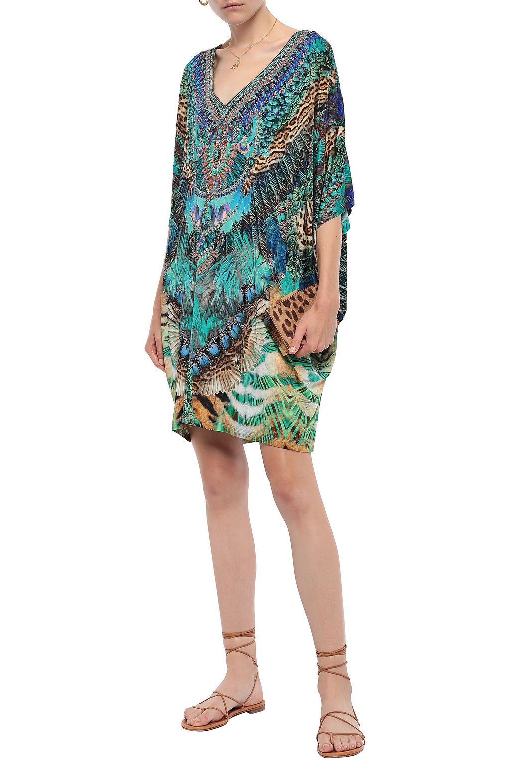 CAMILLA The Creator crystal-embellished stretch-jersey kaftan | Sale up ...