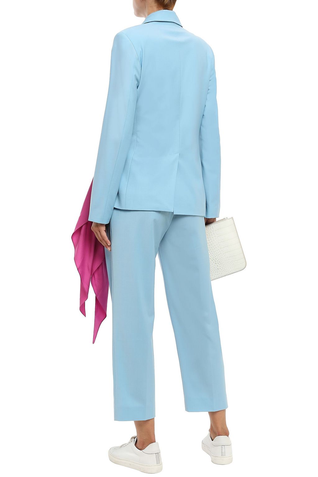 ANNA OCTOBER Pleated woven wide-leg pants