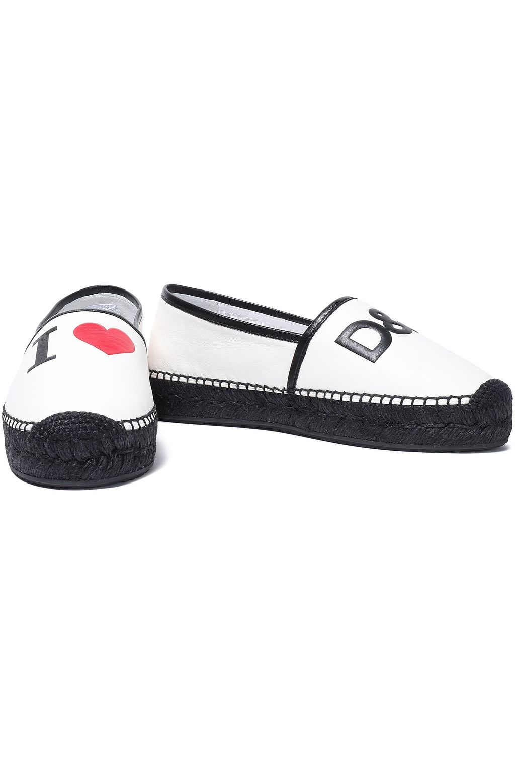 DOLCE&GABBANA Printed leather espadrilles
