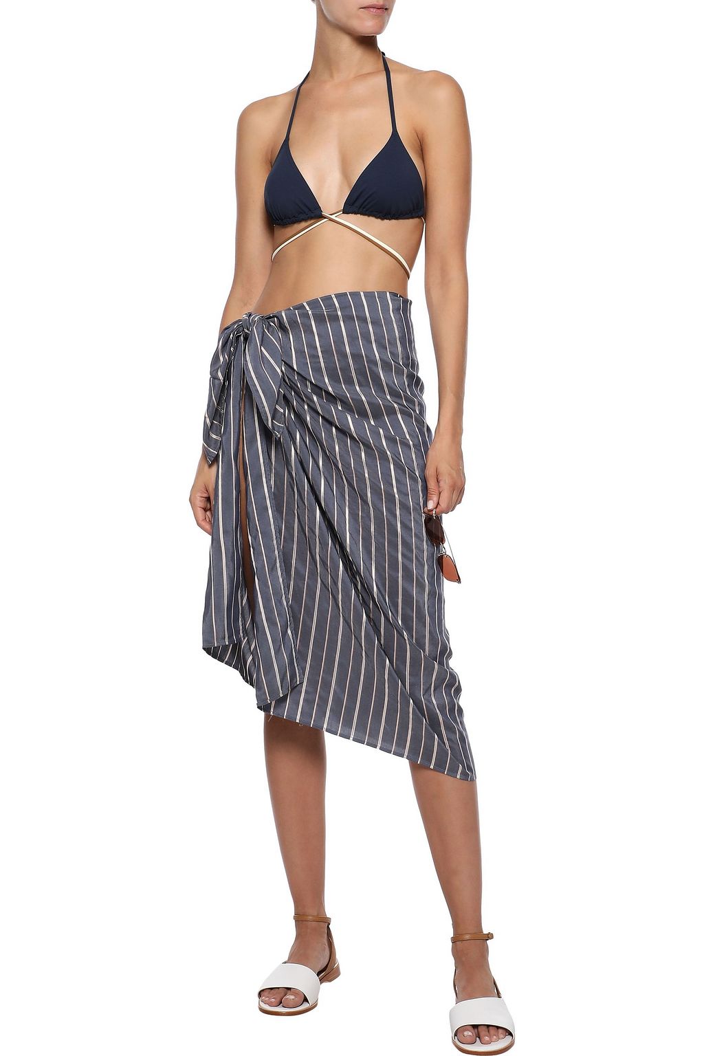 ERES Mezzino Alfredo striped voile pareo