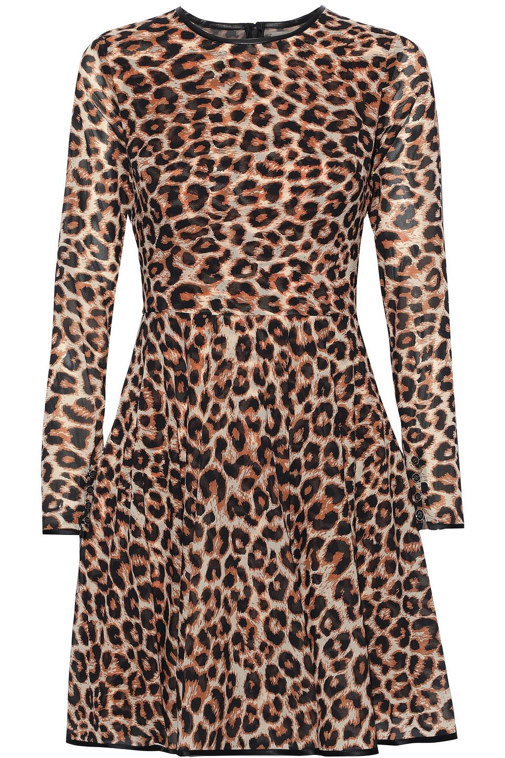 leopard print stretch dress