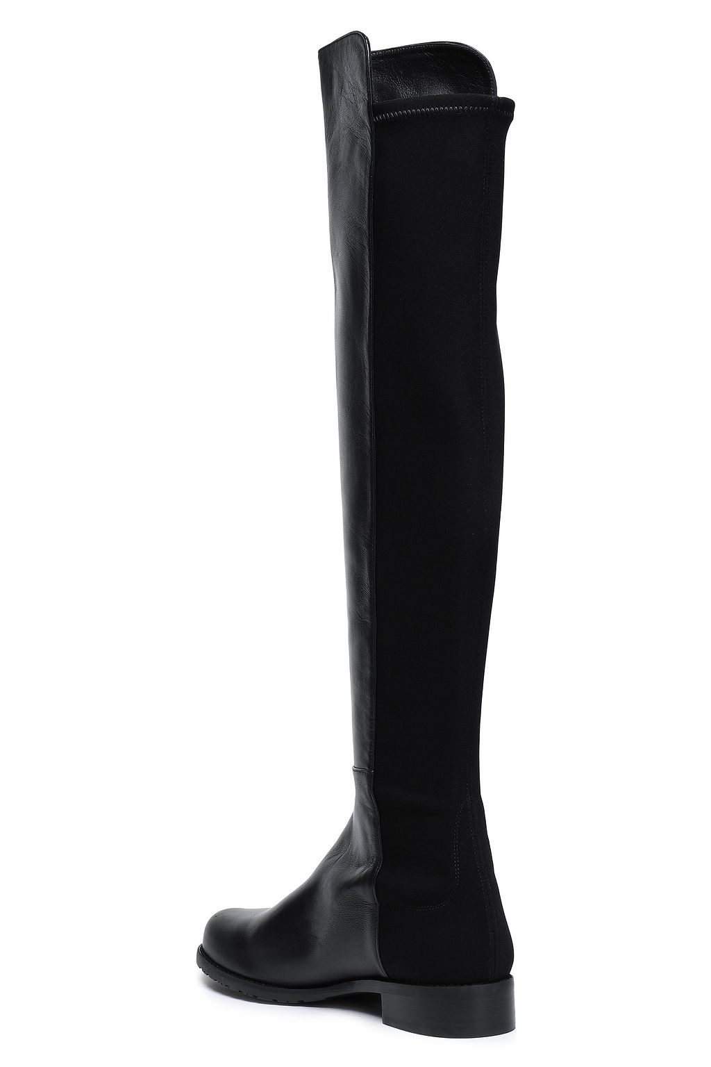 STUART WEITZMAN Microstretch and leather over-the-knee boots