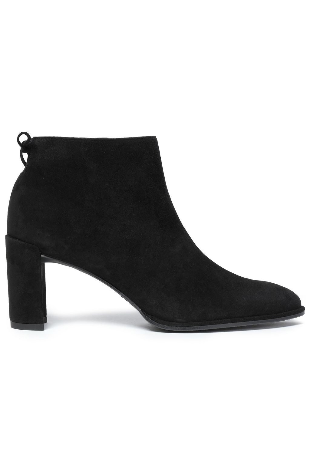 mid heel suede ankle boots