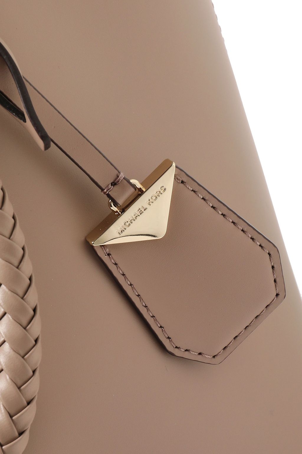 MICHAEL MICHAEL KORS Blakely braid-trimmed leather shoulder bag