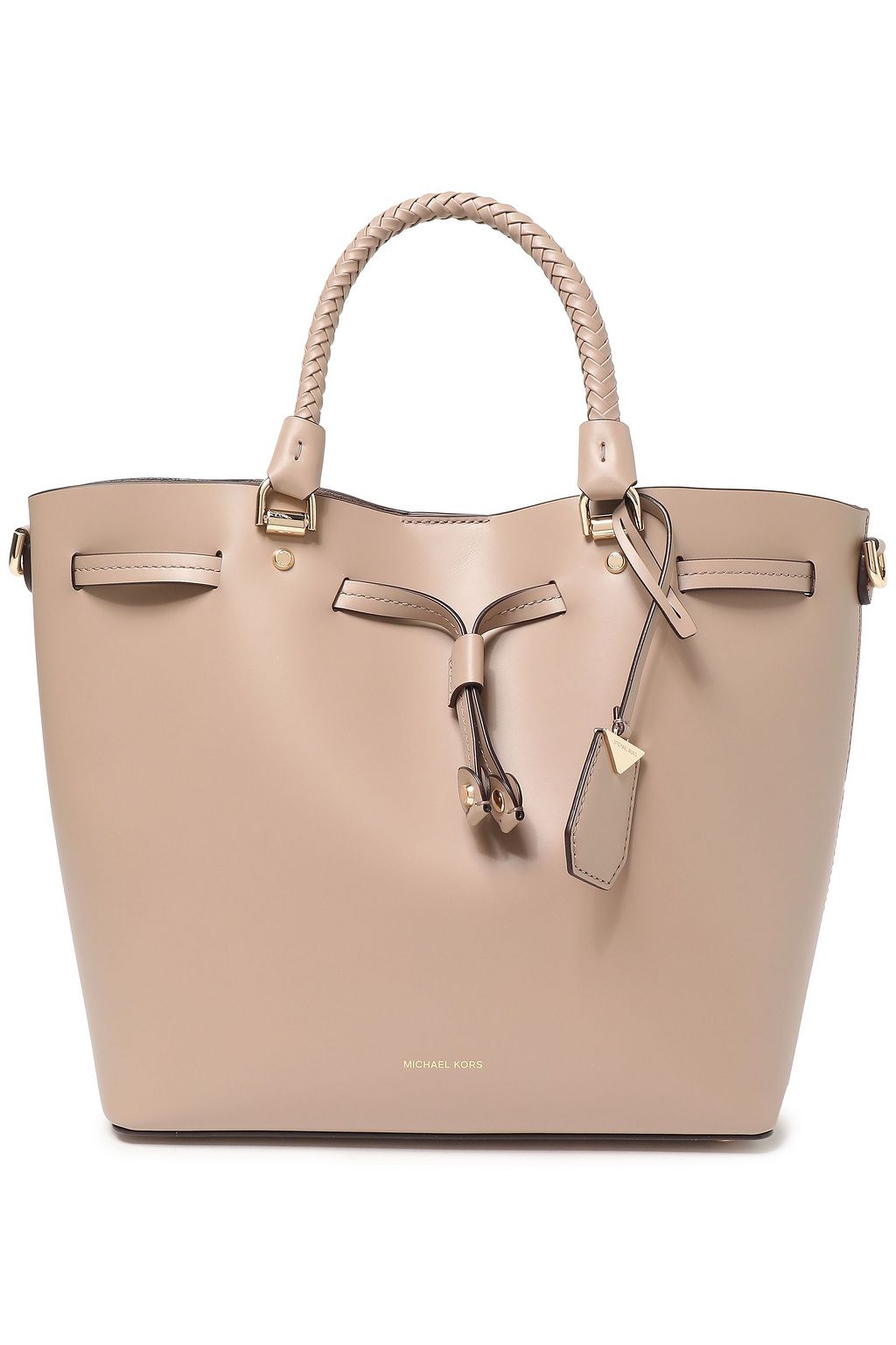 MICHAEL MICHAEL KORS Blakely braid-trimmed leather shoulder bag