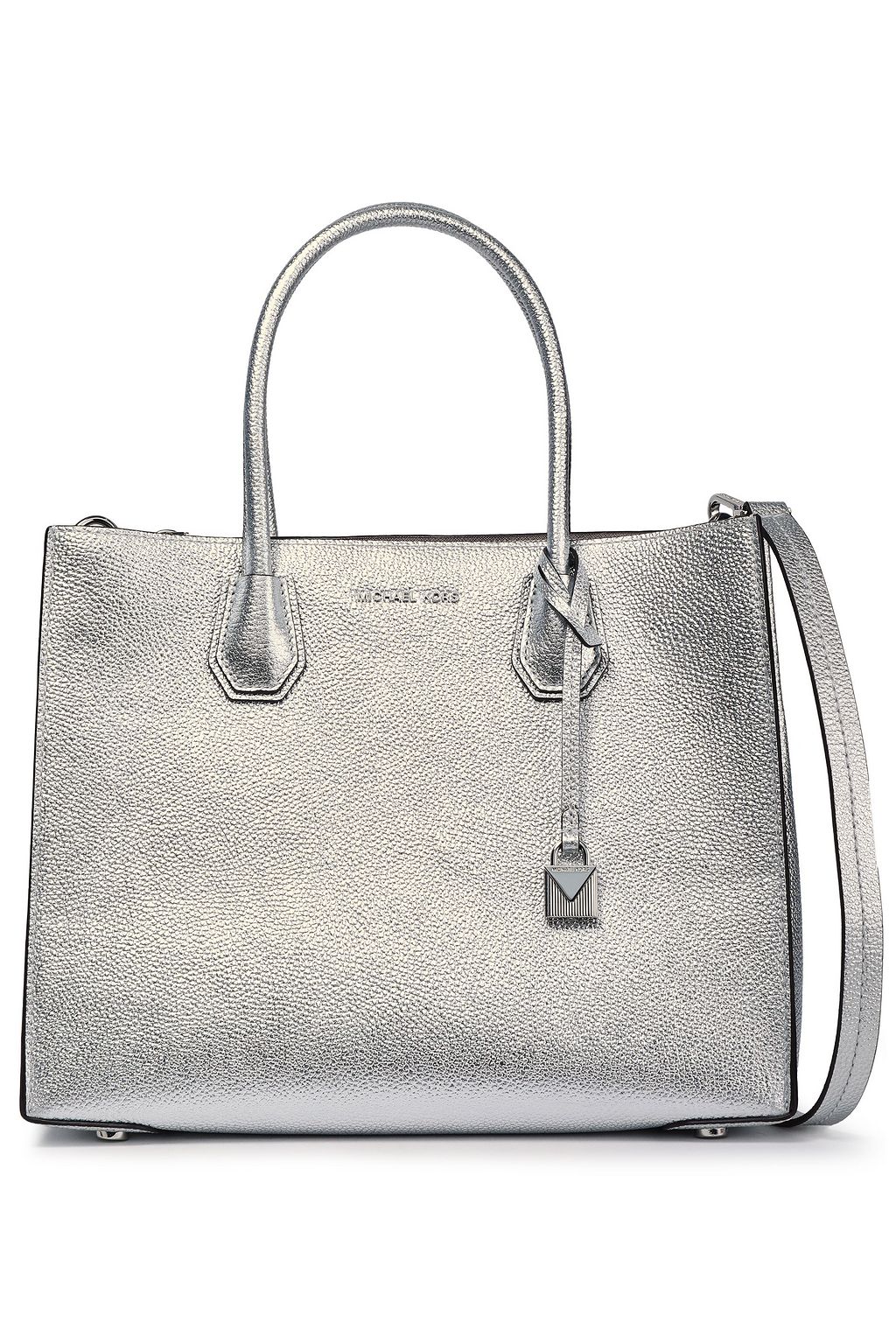 michael kors silver tote