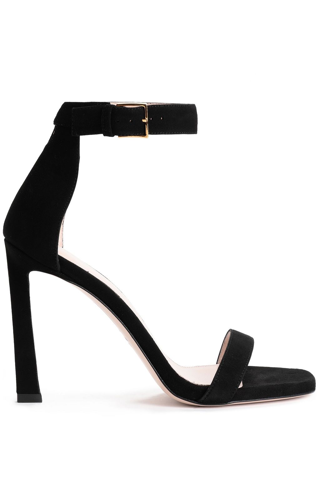 stuart weitzman black suede sandals