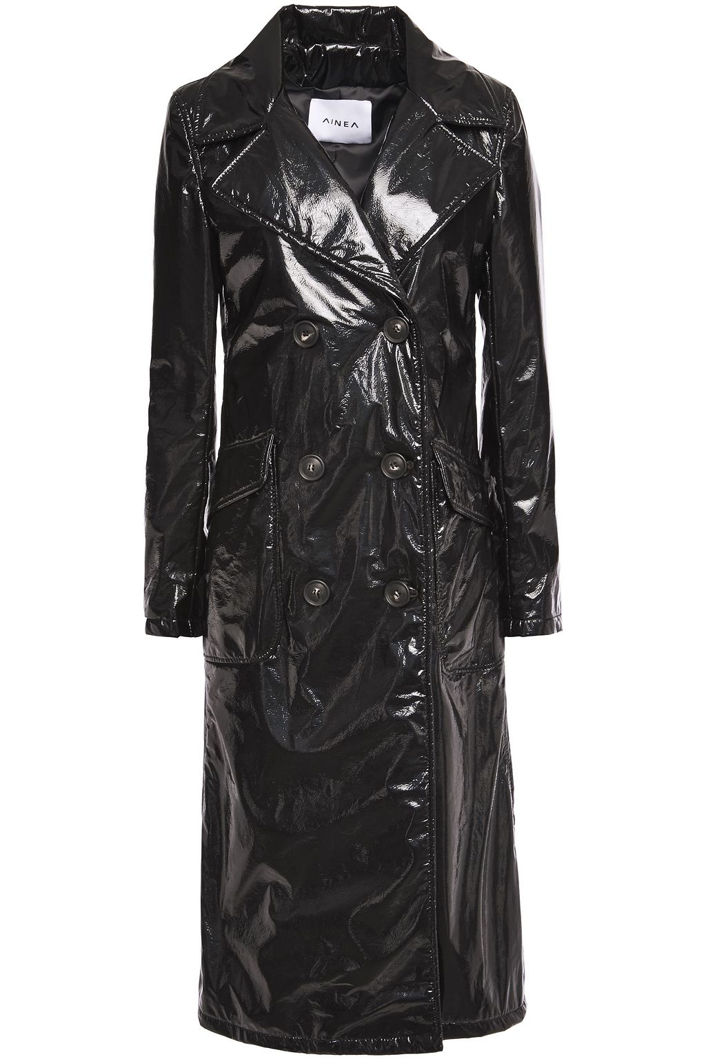 AINEA Cracked-vinyl trench coat | Sale up to 70% off | THE OUTNET