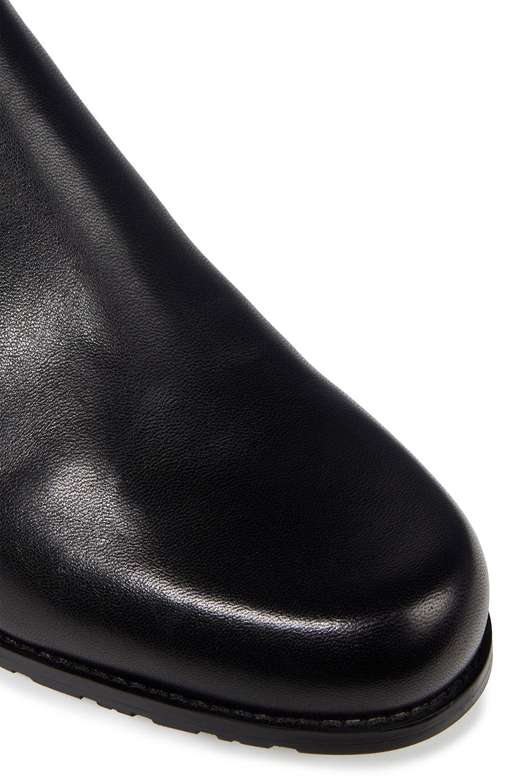 STUART WEITZMAN بوت بطول أعلى الركبة من الجلد وميكرو ستريتش