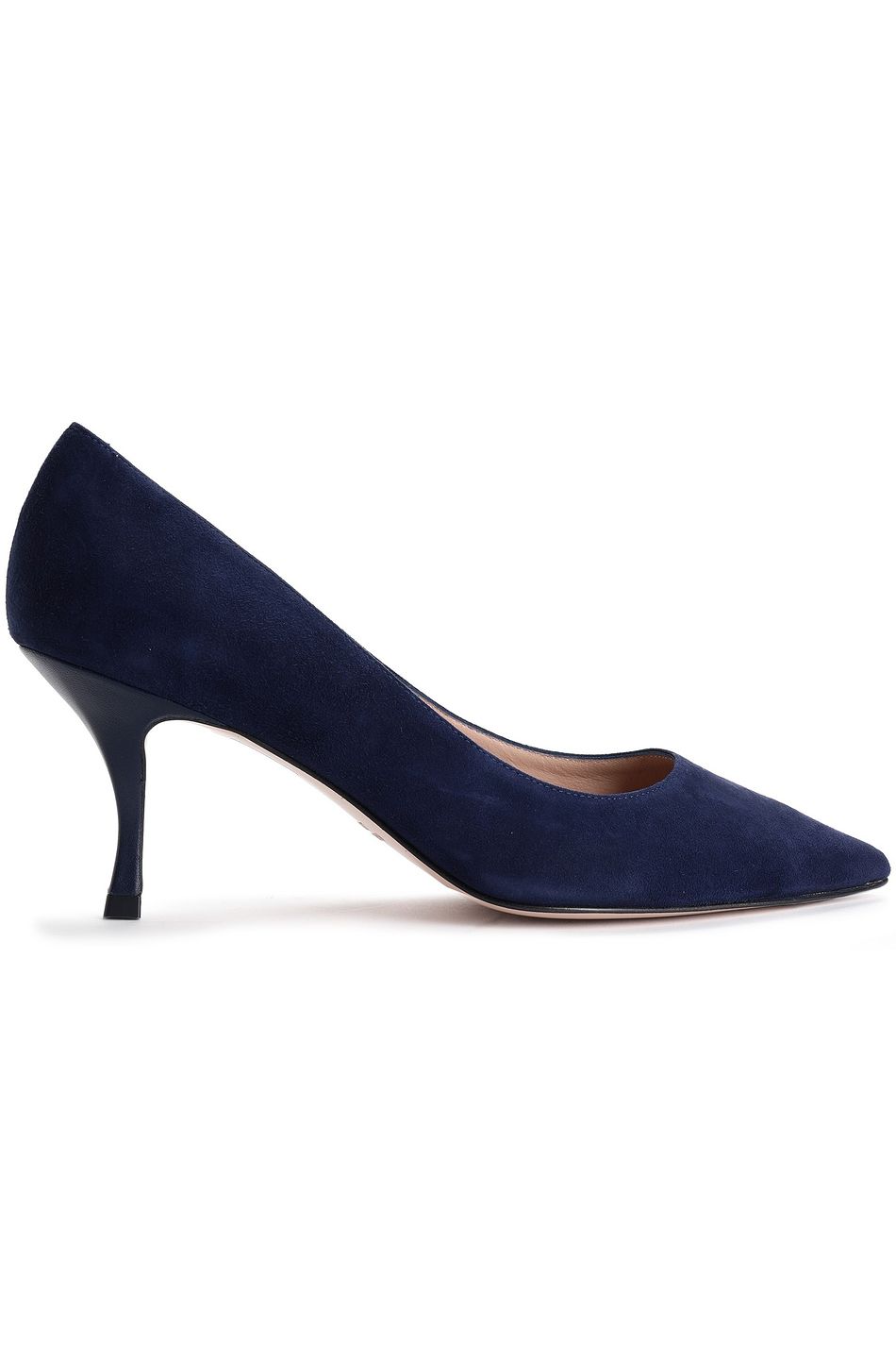 stuart weitzman blue suede pumps