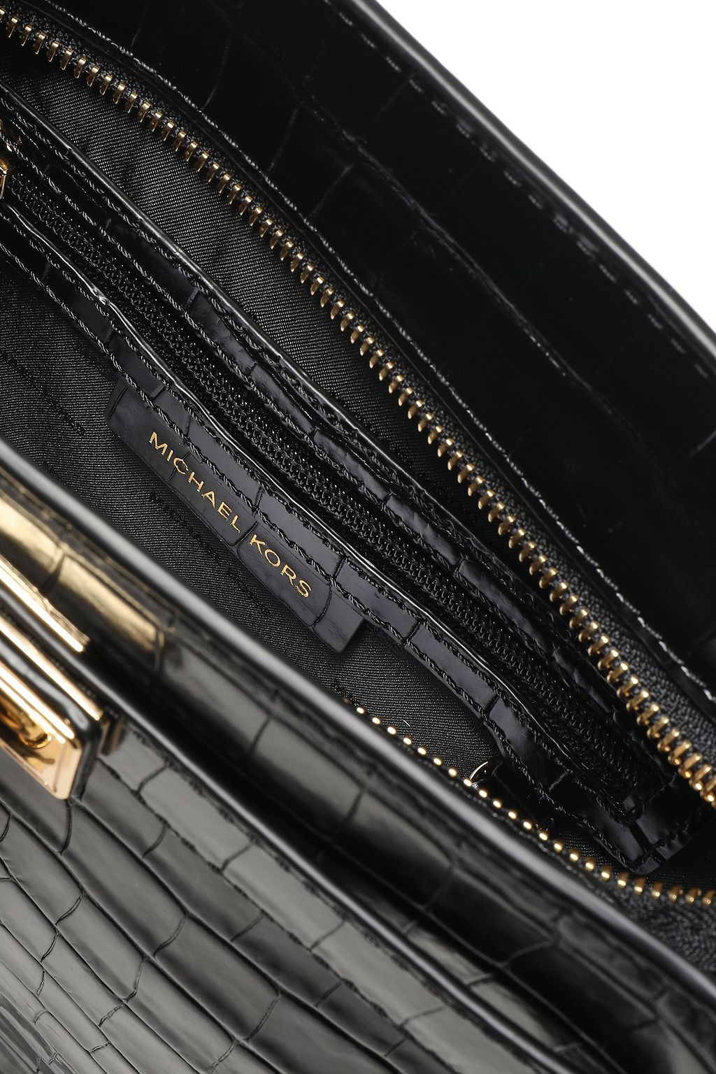 MICHAEL MICHAEL KORS Croc-effect leather shoulder bag