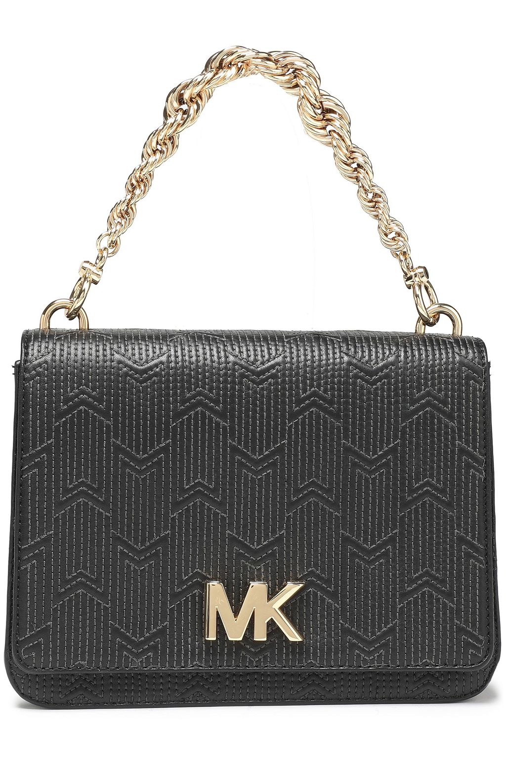 MICHAEL MICHAEL KORS Mott logoembellished quilted leather shoulder bag THE