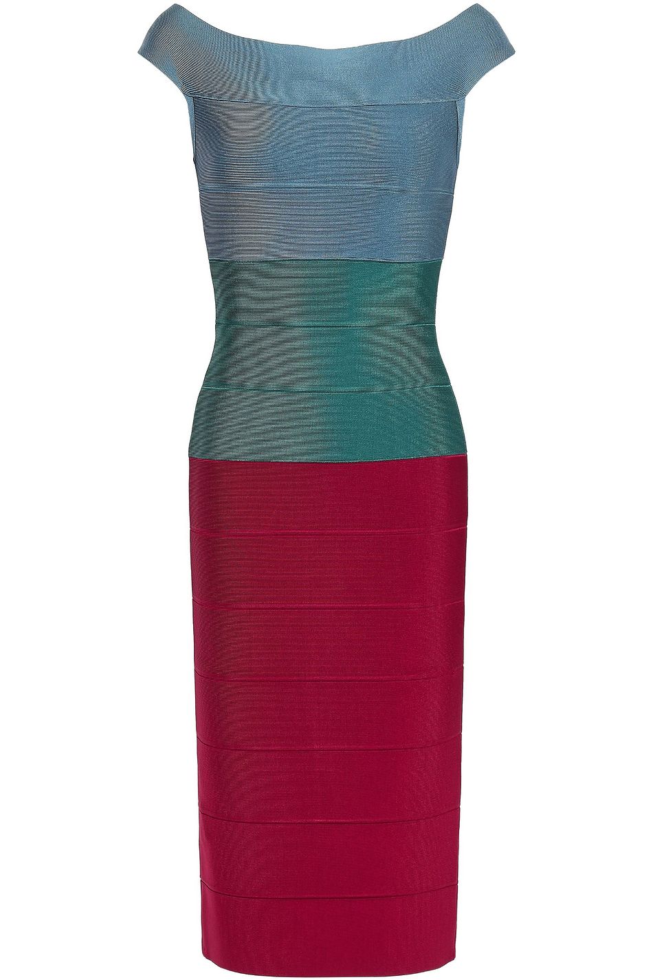 color block bandage dress