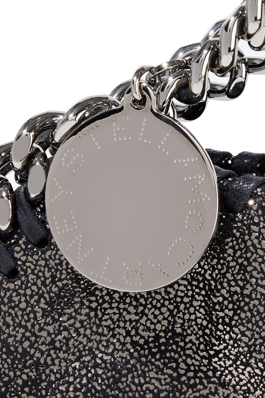 STELLA MCCARTNEY Falabella metallic faux brushed-leather tote