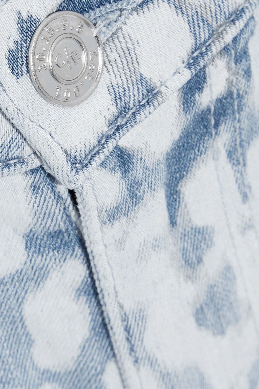 CURRENT/ELLIOTT The Stiletto cropped bleached high-rise skinny jeans