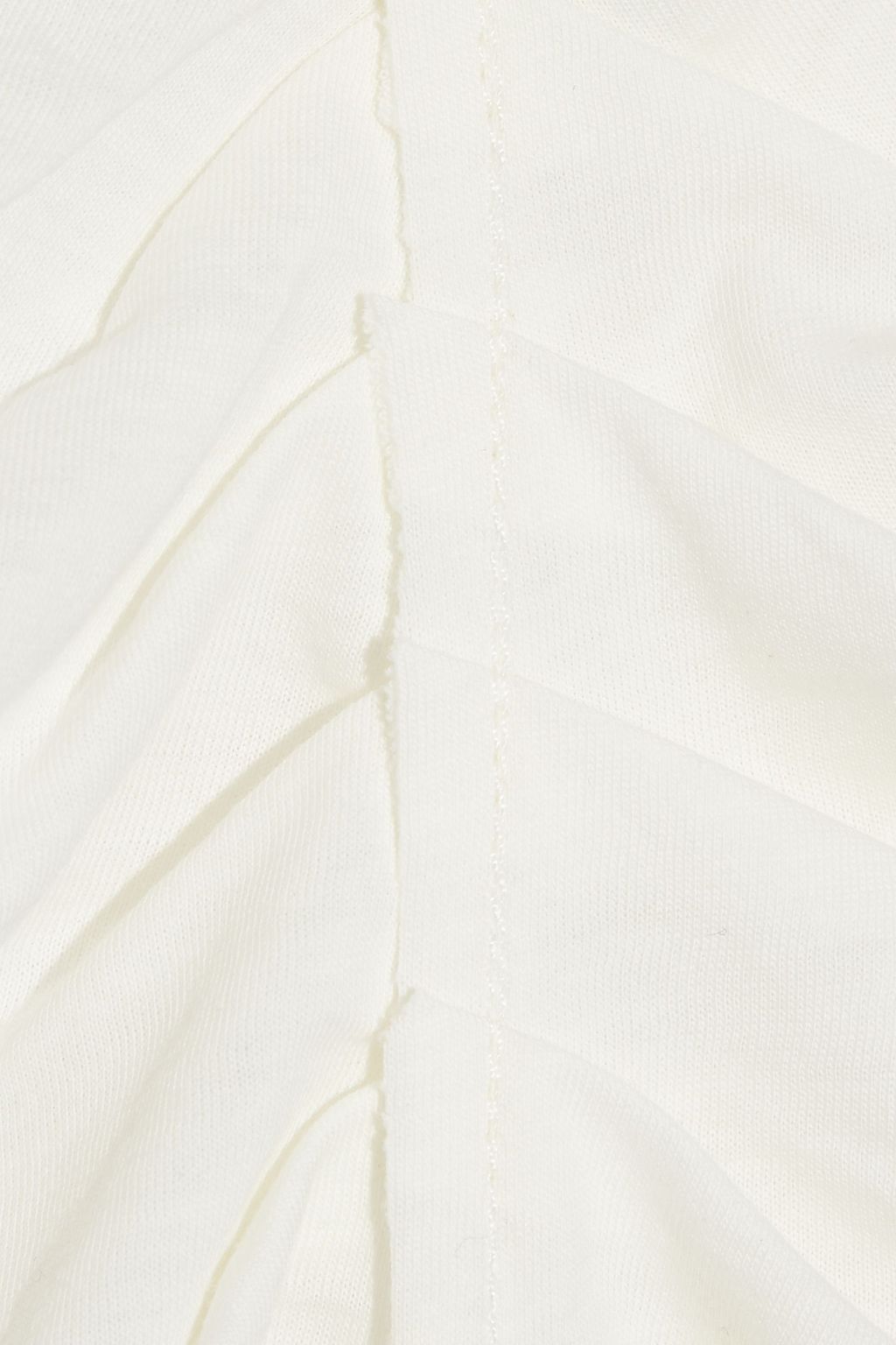 CURRENT/ELLIOTT Ruched slub Pima cotton-jersey tank