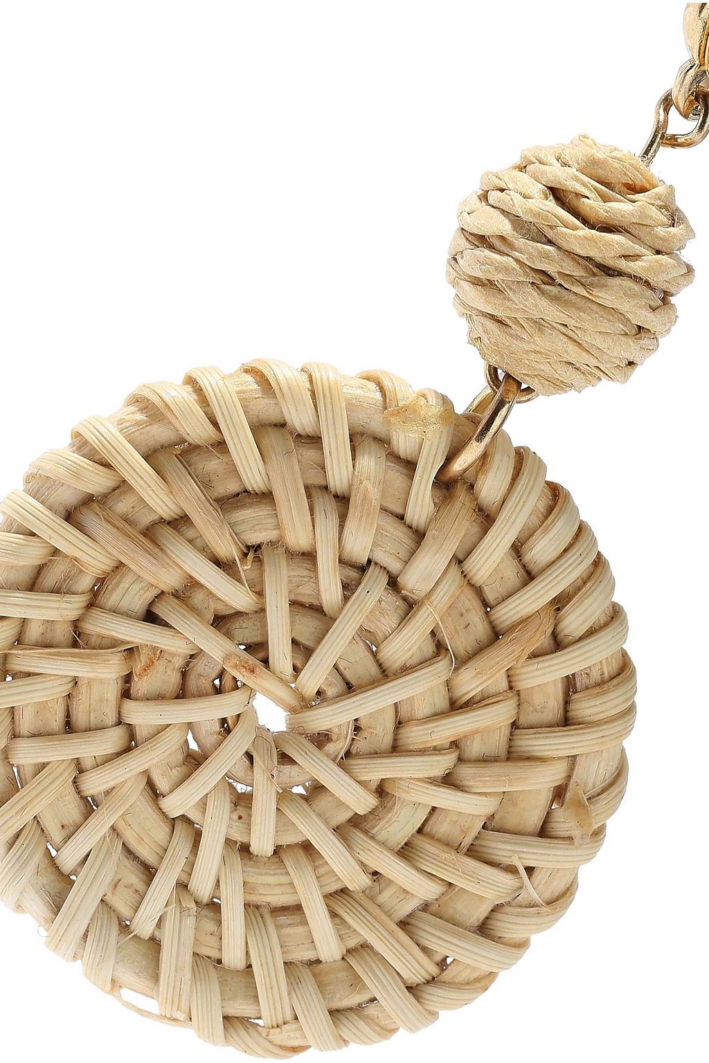 IRIS & INK Amelia gold-tone rattan earrings