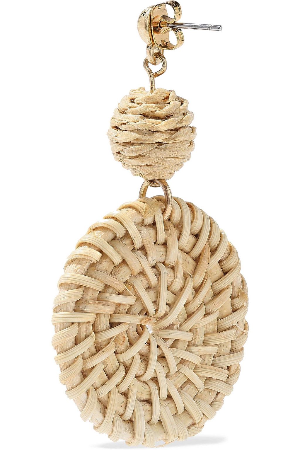 IRIS & INK Amelia gold-tone rattan earrings