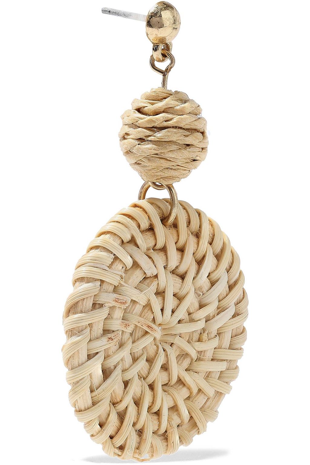 IRIS & INK Amelia gold-tone rattan earrings