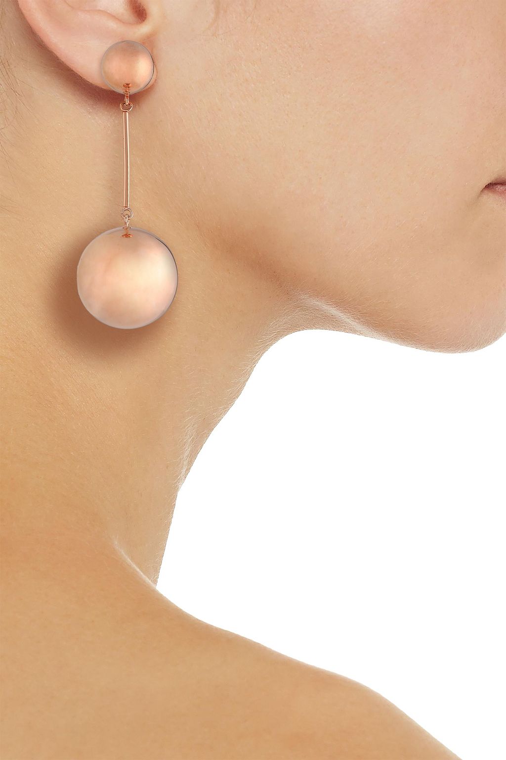 J.W.ANDERSON Rose gold-tone earrings
