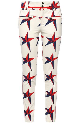 printed ski pants