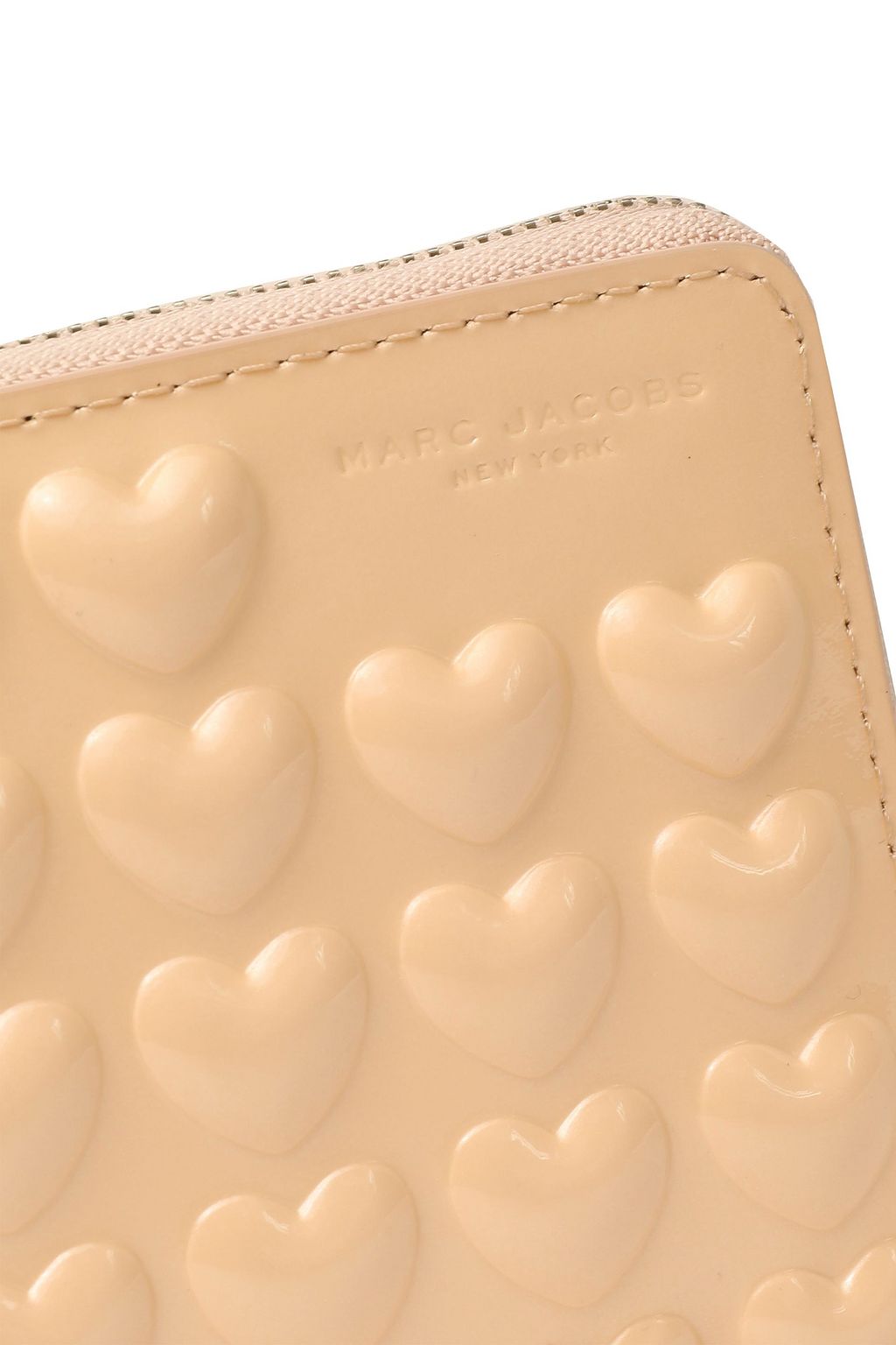 MARC JACOBS Embossed patent-leather wallet