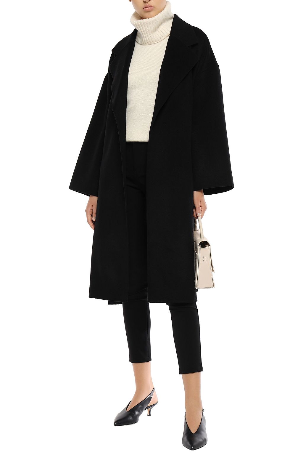 THEORY Cropped stretch-crepe slim-leg pants