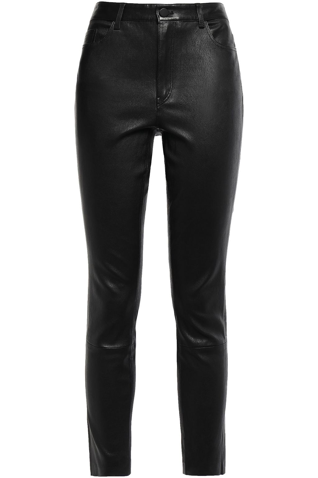 theory black leather pants