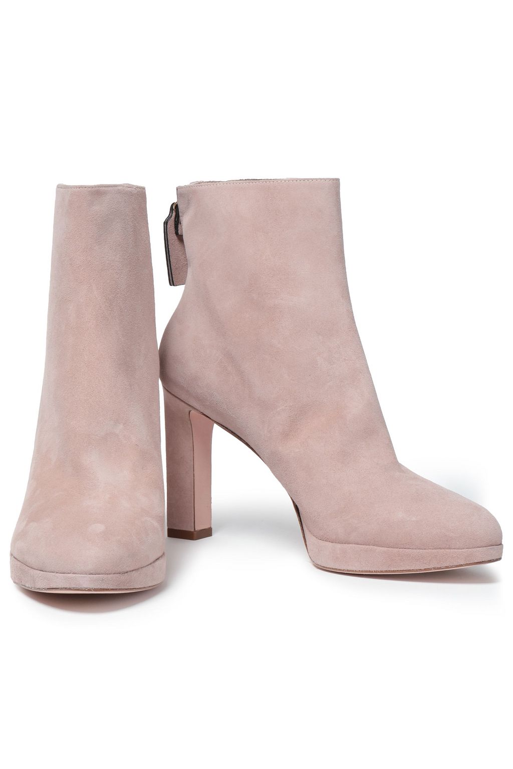 STUART WEITZMAN Suede platform ankle boots