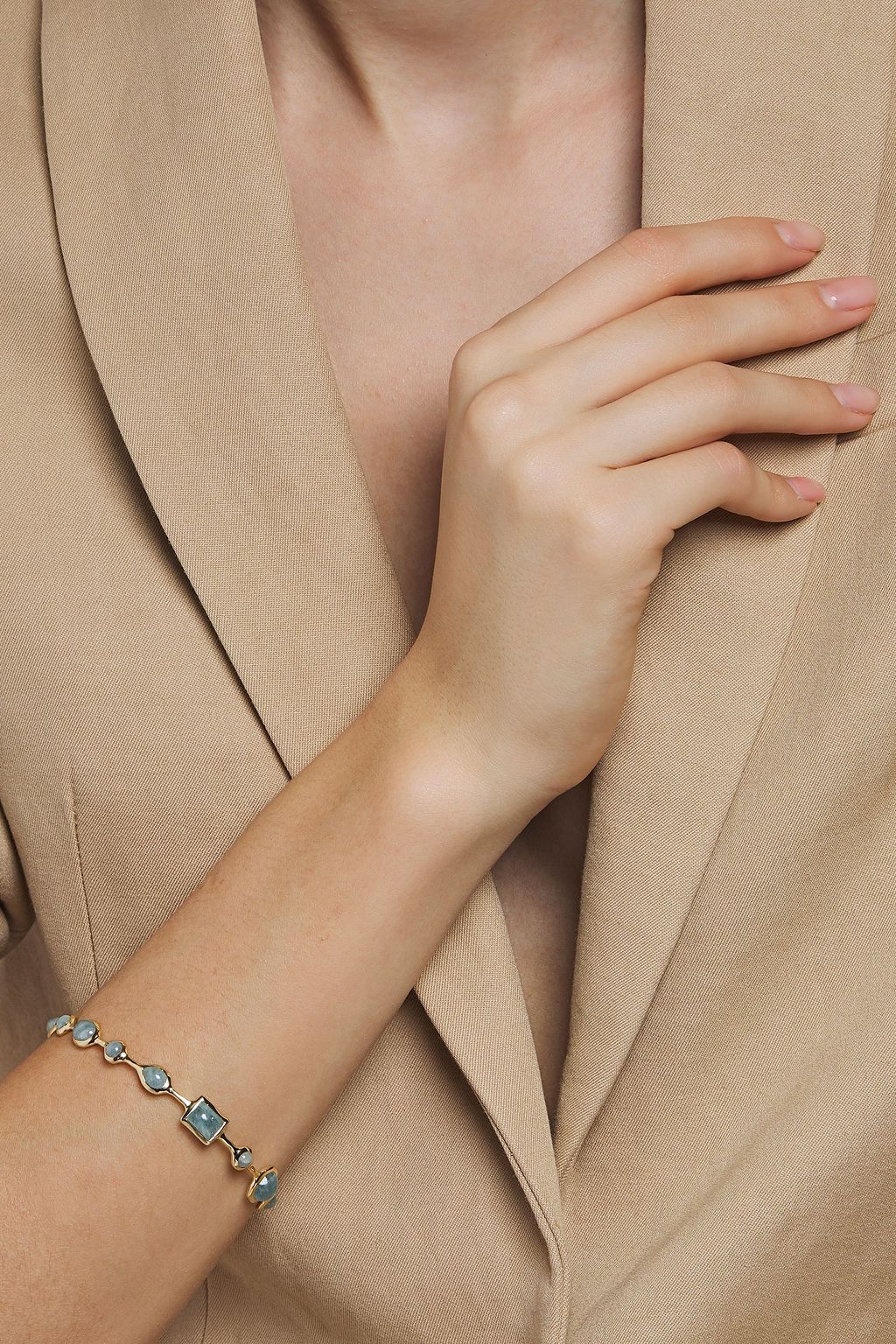 IPPOLITA 18-karat gold aquamarine bracelet