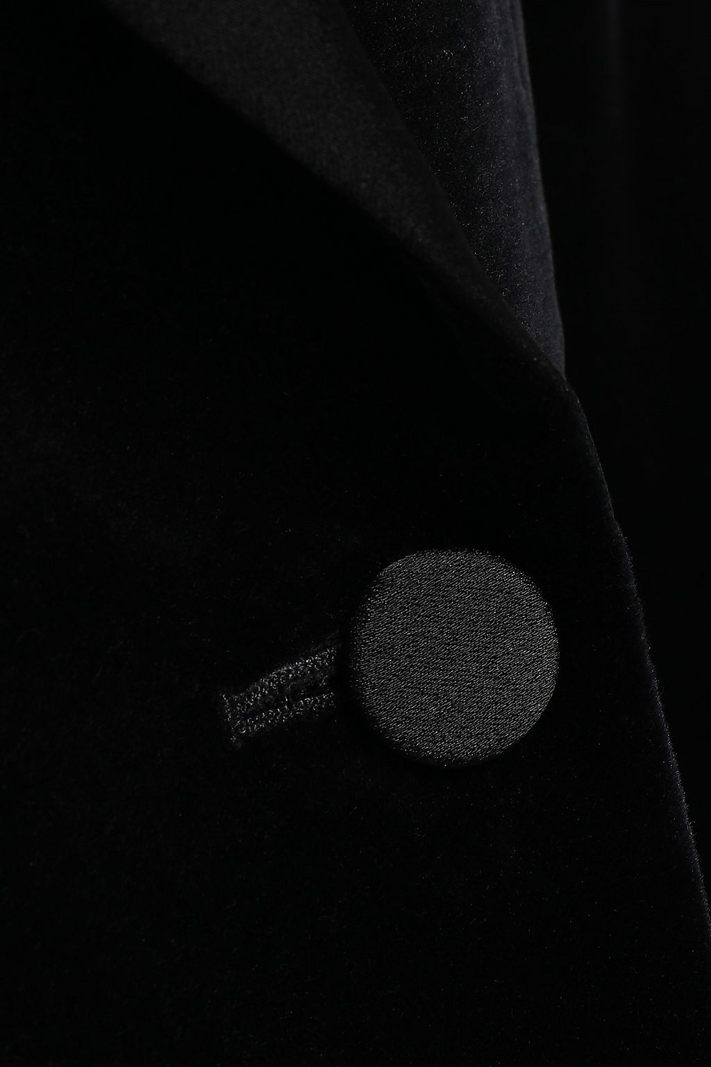 THEORY Crepe de chine-trimmed cotton-blend velvet blazer
