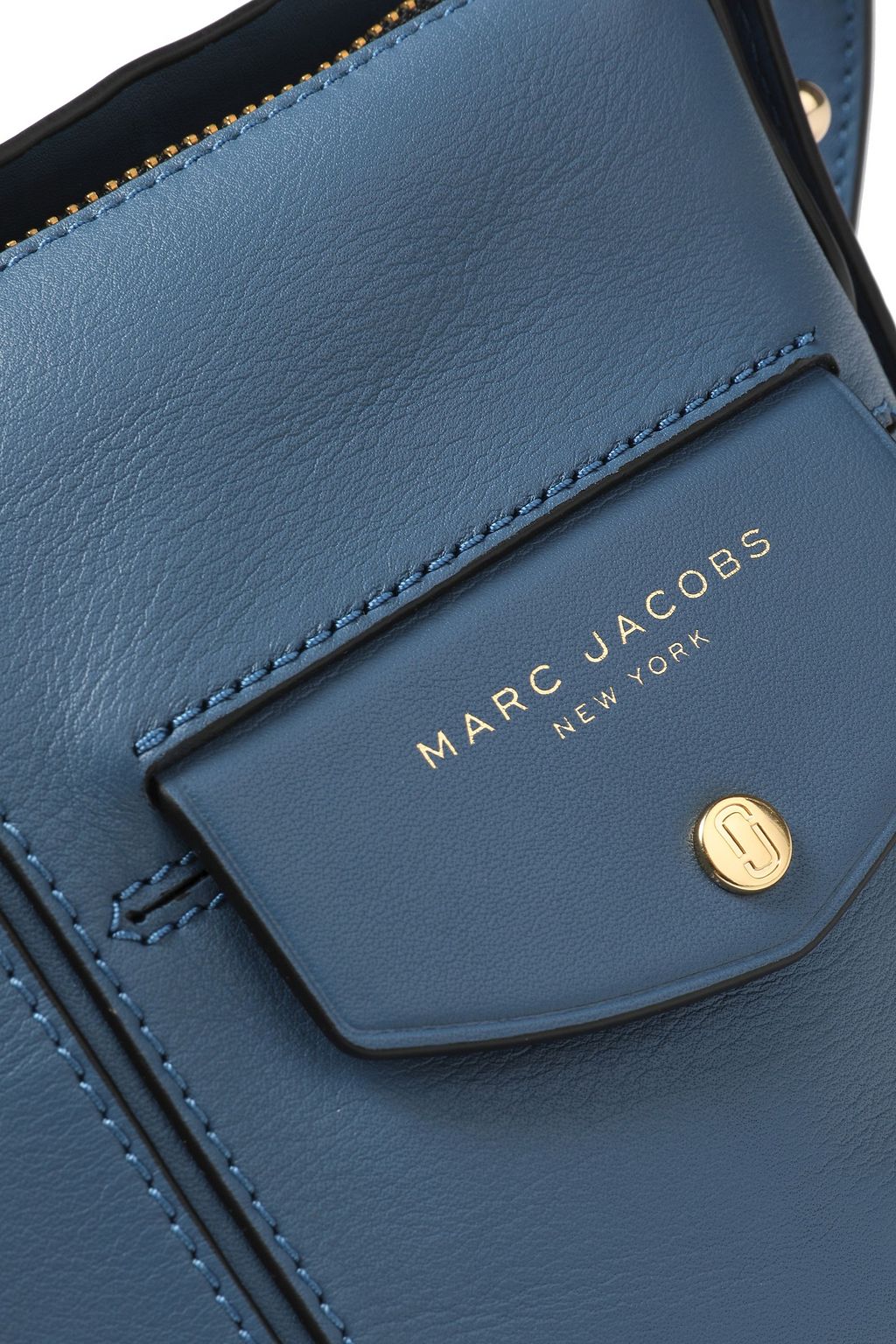 MARC JACOBS Printed textured-leather shoulder bag