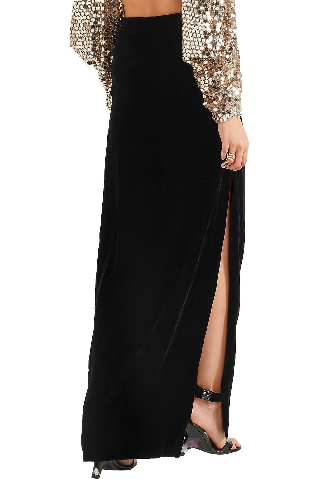 TOM FORD Velvet maxi skirt