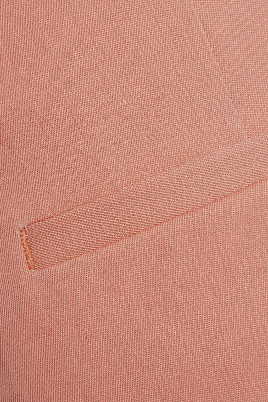 ROCHAS Cropped wool-twill straight-leg pants
