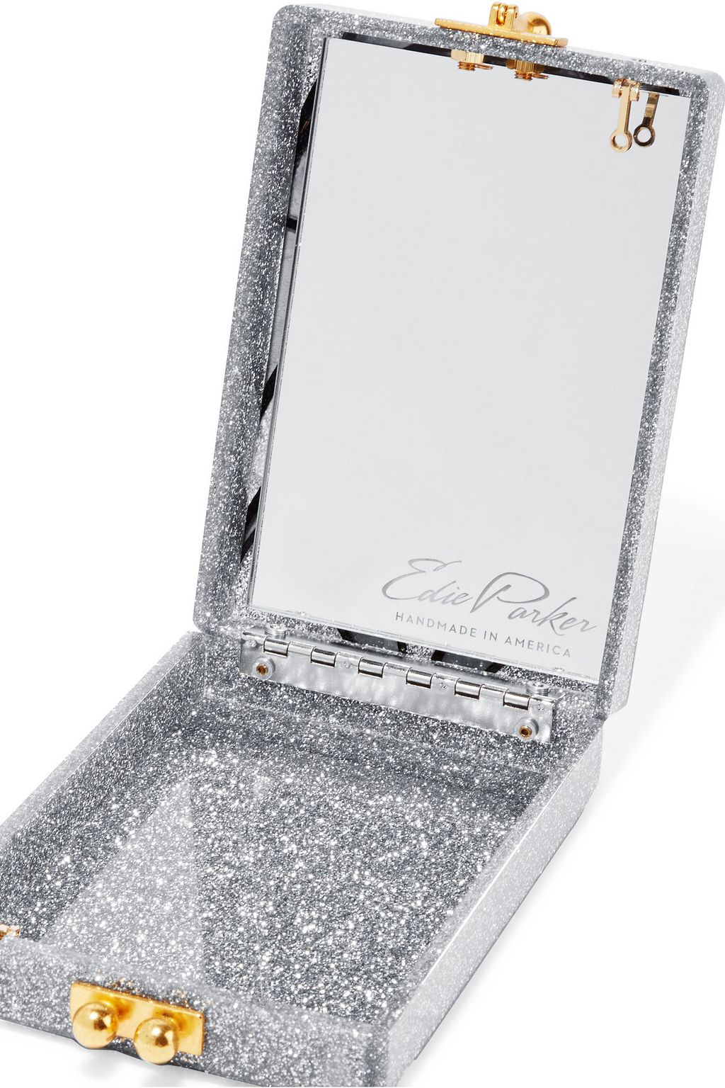 EDIE PARKER Carol Nouveau glittered acrylic shoulder bag