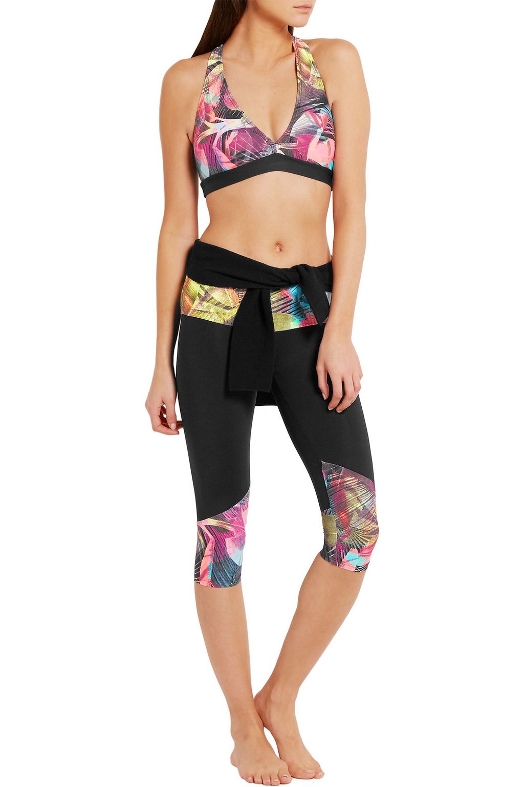 BODYISM I Am Proud printed stretch-jersey sports bra