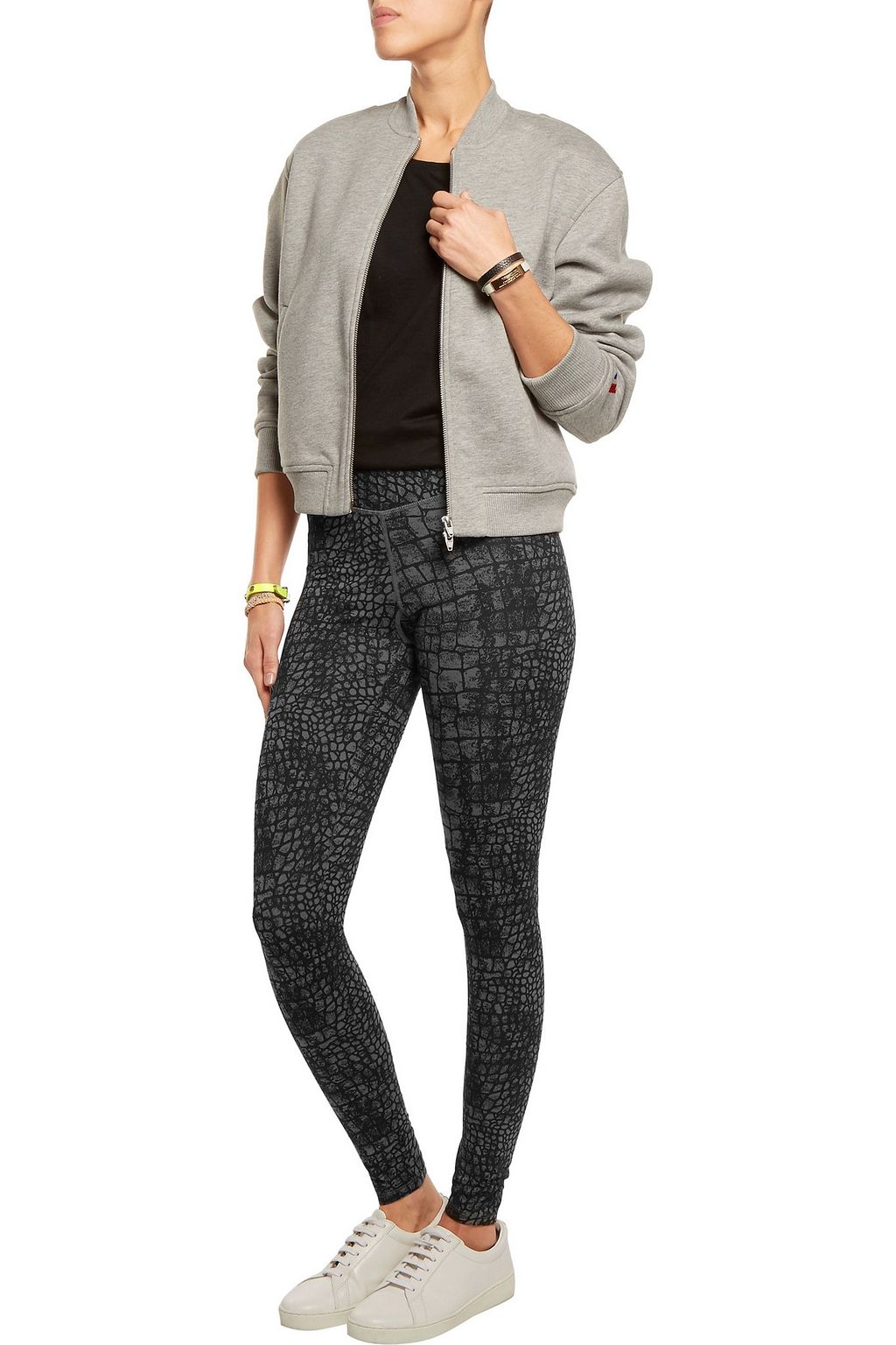 YUMMIE BY HEATHER THOMSON Hannah stretch-cotton jersey leggings