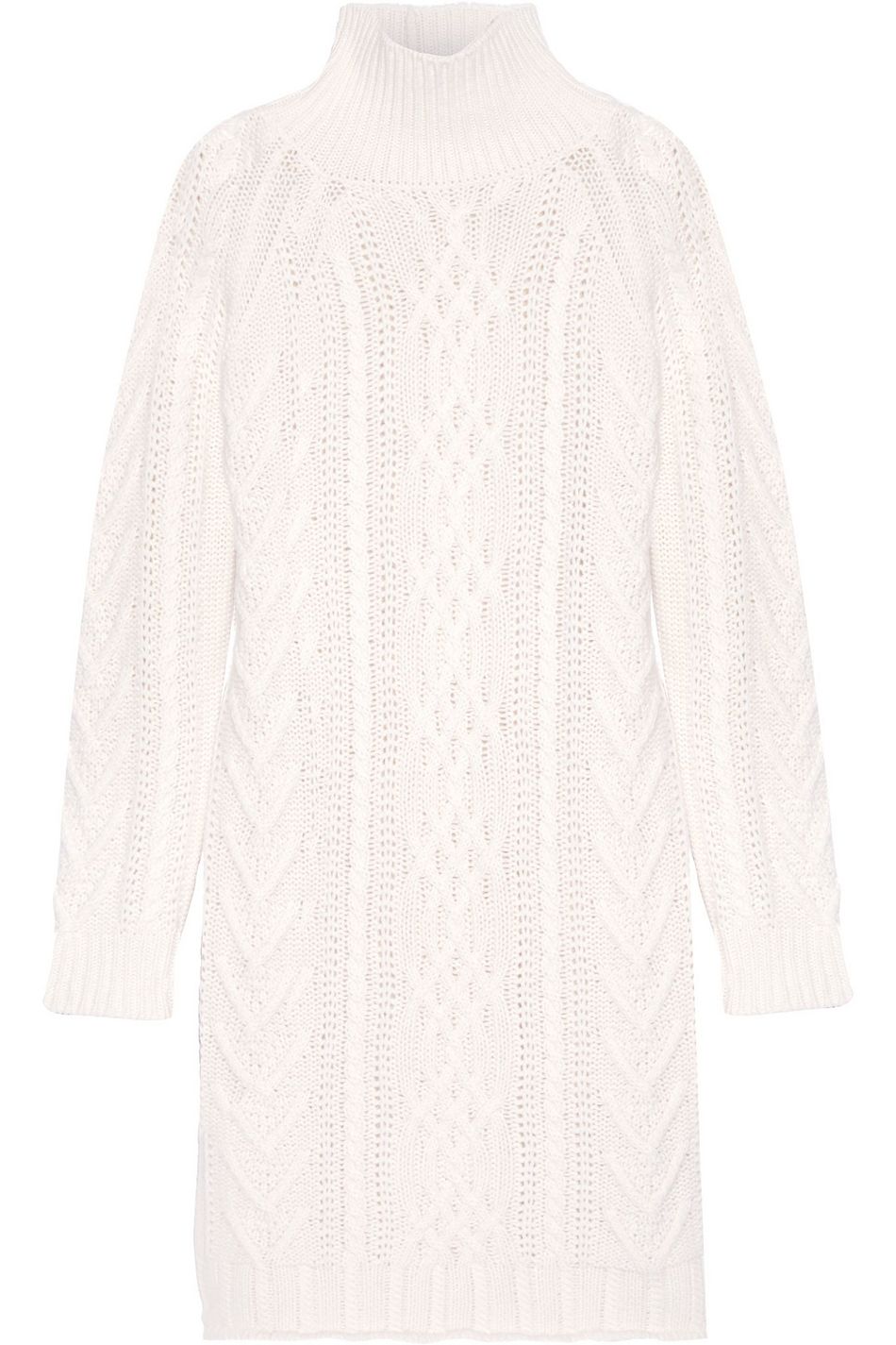 white cashmere sweater dress