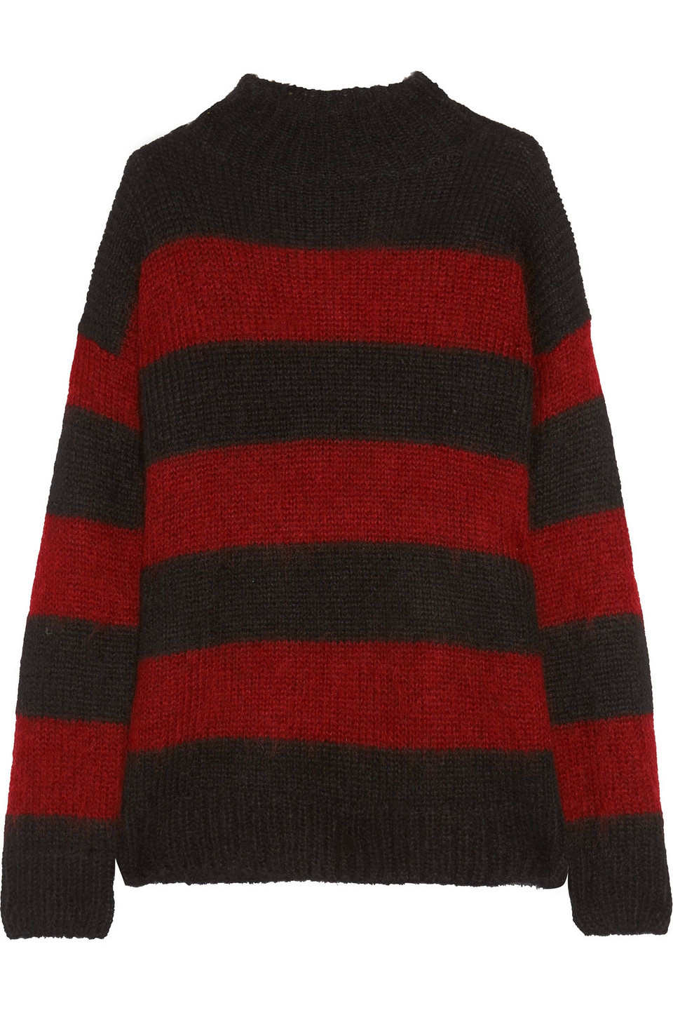 r13 - nancy striped mohair-blend sweater - red - s