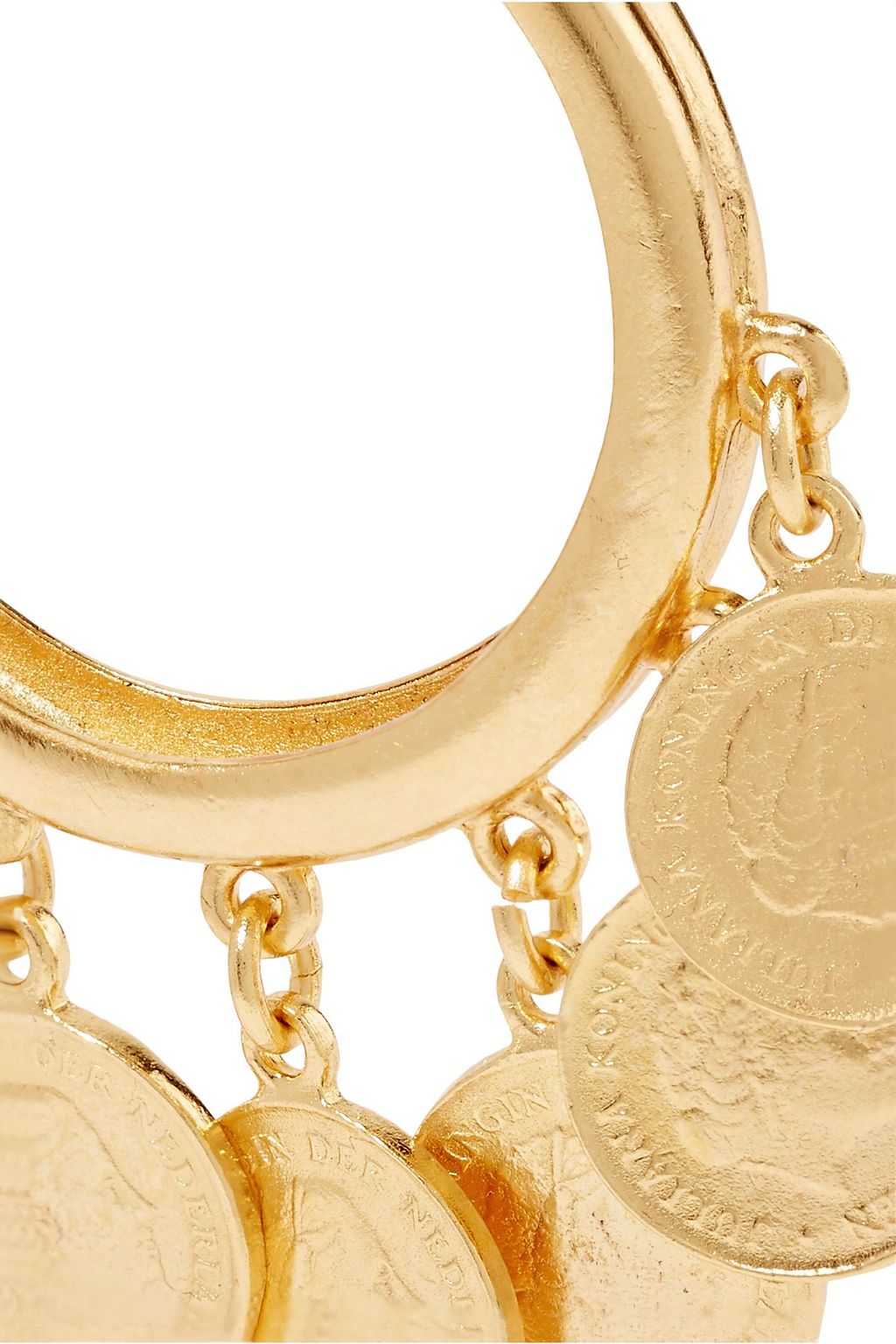 BEN-AMUN Gold-tone hoop earrings