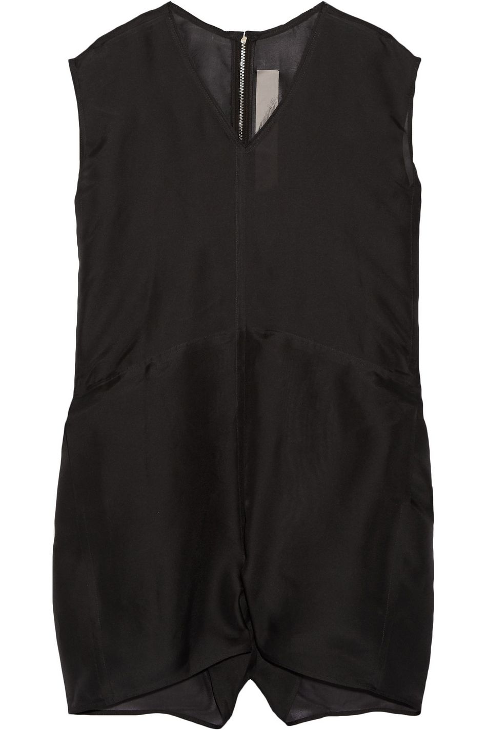 white silk playsuit