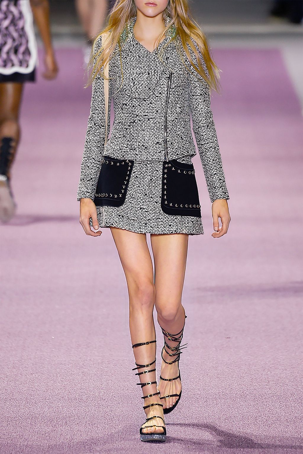 GIAMBATTISTA VALLI Sequined bouclé-tweed jacket