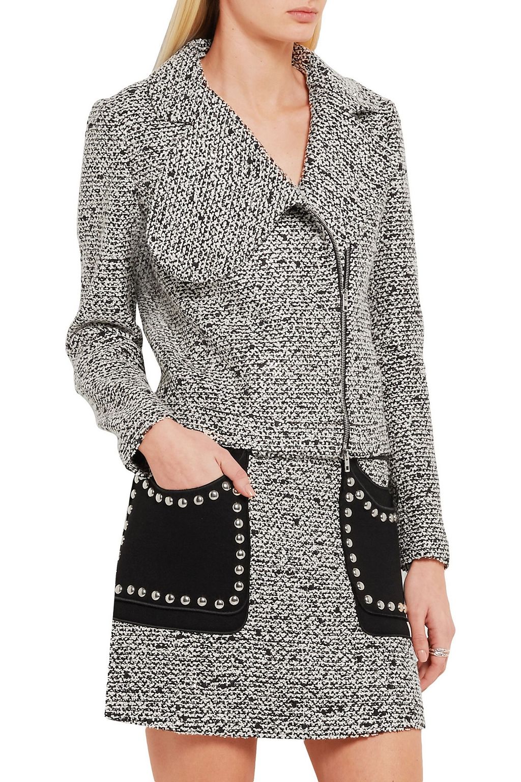 GIAMBATTISTA VALLI Sequined bouclé-tweed jacket