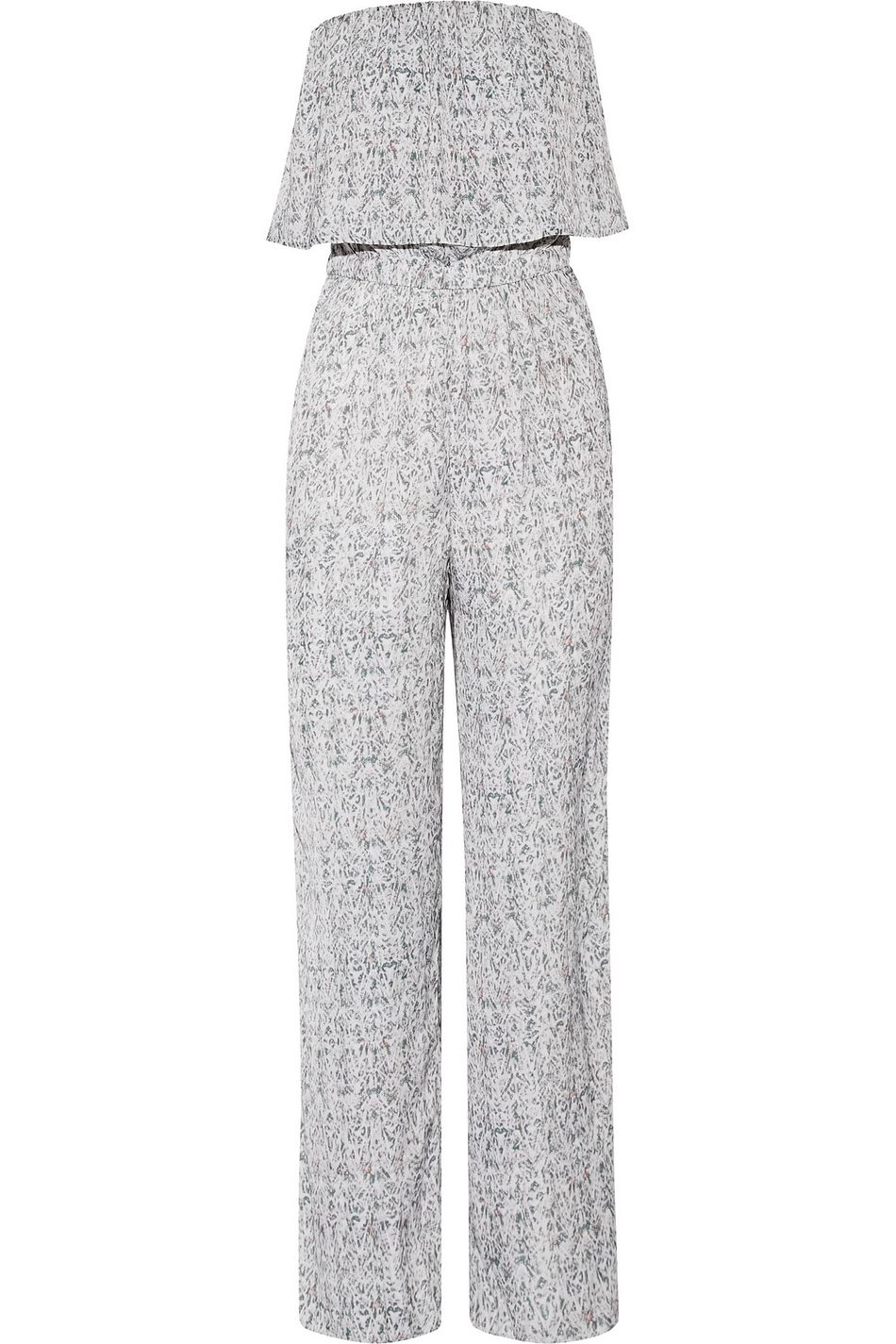 light gray jumpsuit